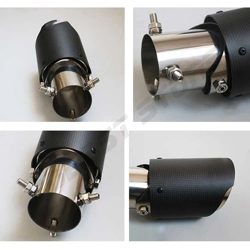 Imagen 2 del producto Sistema de escape de alta calidad para coche, tubo de escape de fibra de carbono para Suzuki Jimny JB64 JB74 2019 +