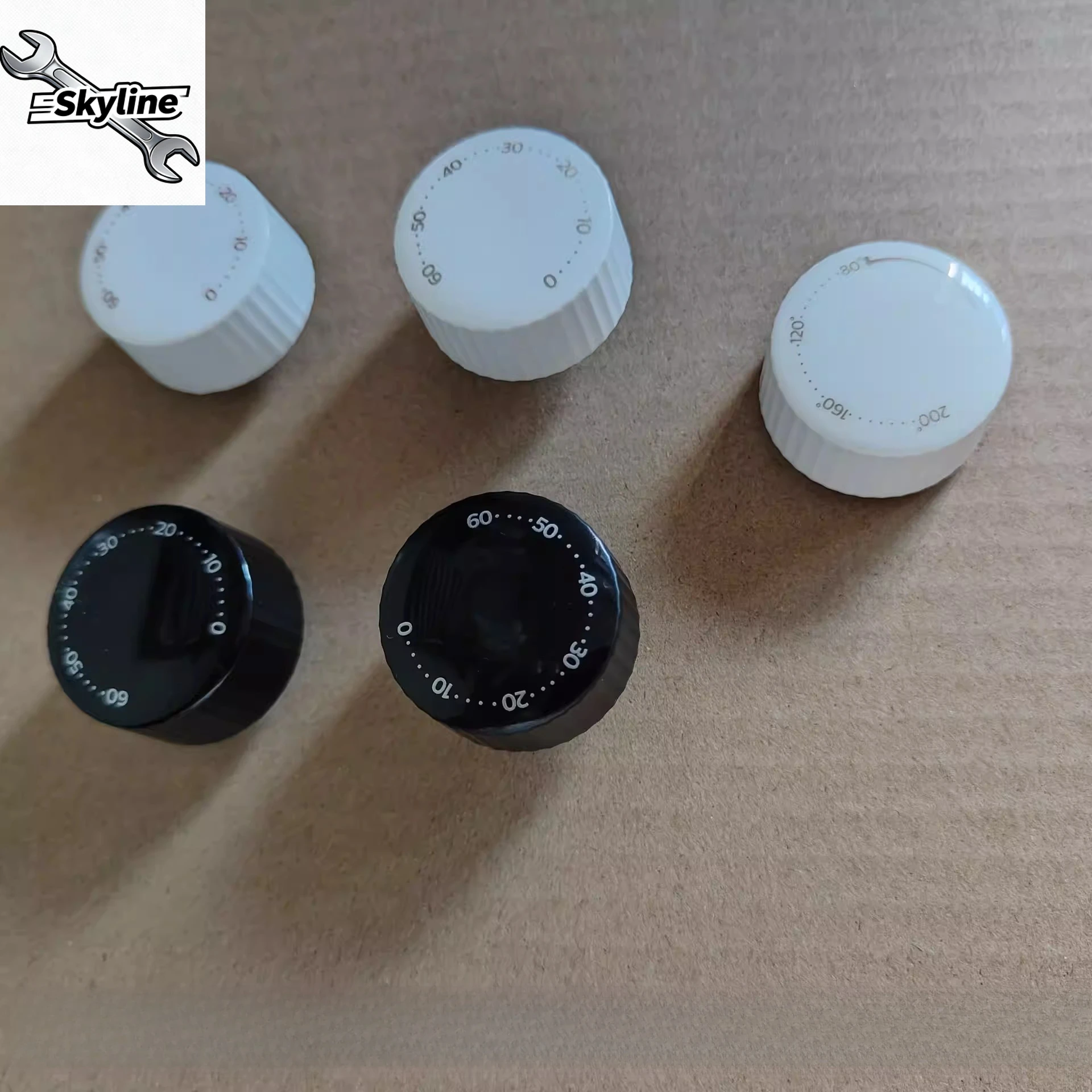 Replacement Timer Knob & Temperature Knob for HD9200 Air Fryer, Time/Temp Control Dials, Plastic Accessory