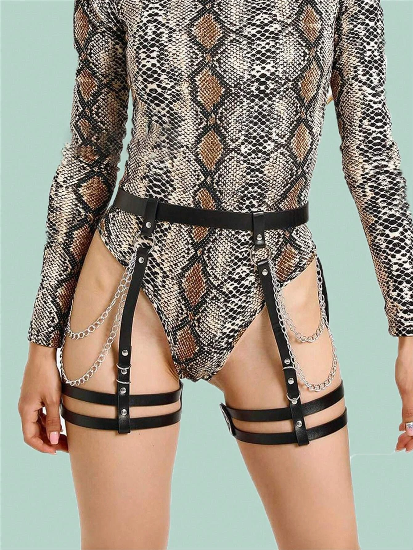 Women Sexy Body Harness Belt  - đánh giá và giá Garter Belt Set