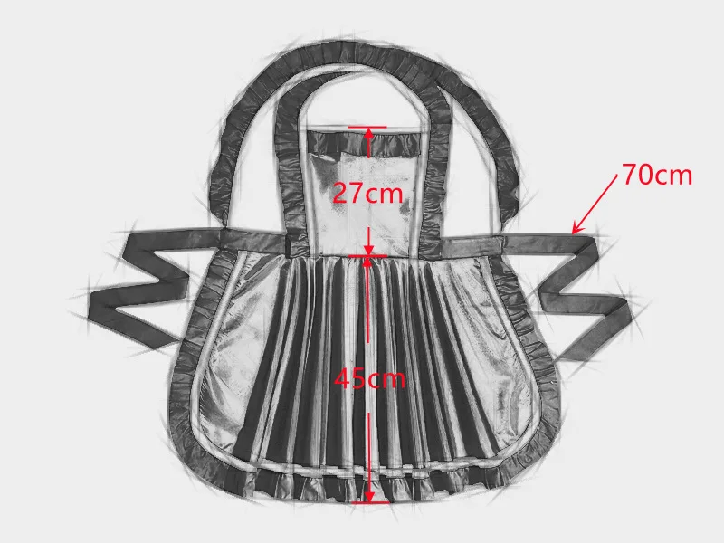 

2026 White Apron Women Waterproof Oil Resistant Cross Straps Ruffled Hem Kitchen Work Wear