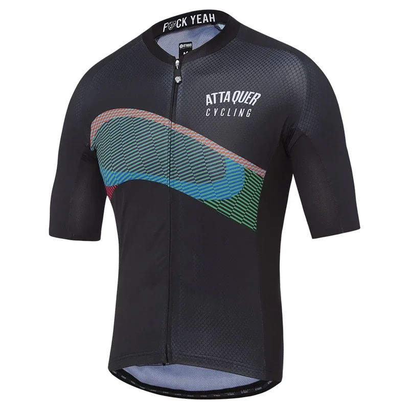 ATTAQUER ALL DAY SCOPE ciclismo JERSEY uomo New in bianco e nero bike racing wear camicia da equitazione su strada abbigliamento da allenamento MTB