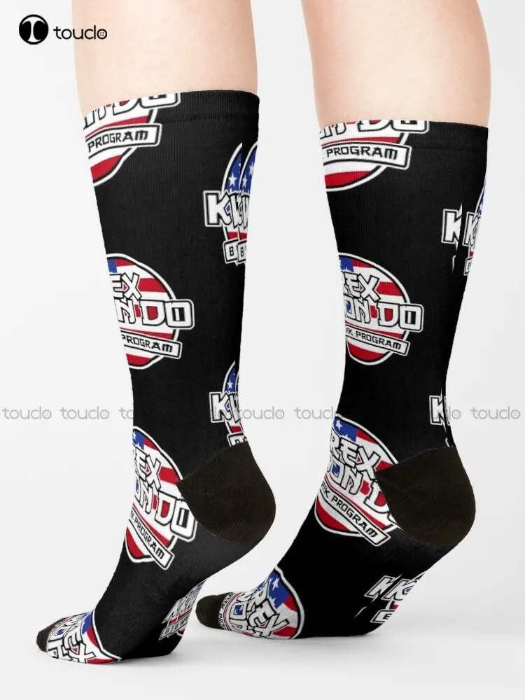 Rex Kwon Do Socks Youth Black Soccer Socks Streetwear Harajuku Personalized Custom Unisex Adult Teen Youth Socks Retro Colorful