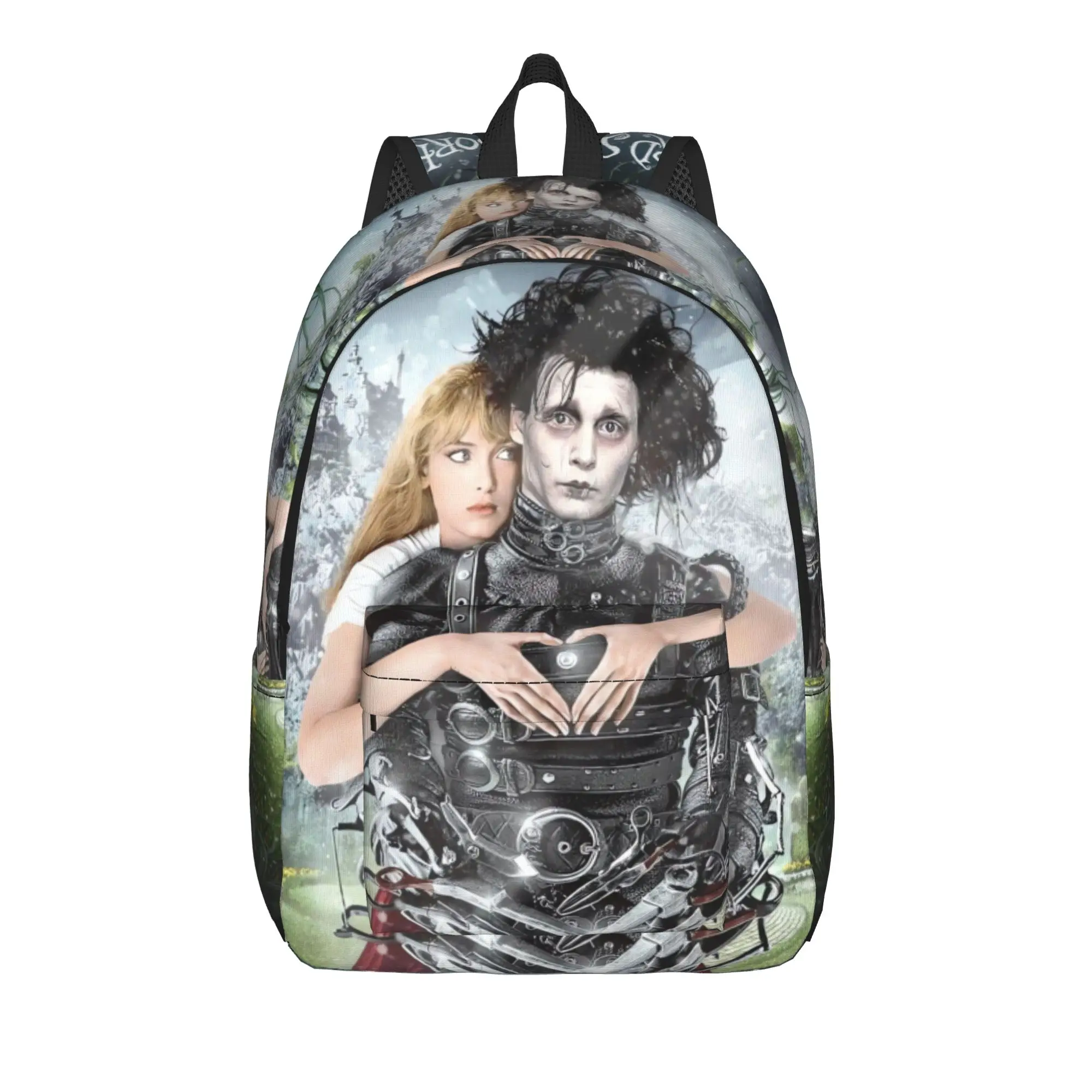 Edward Scissorhands Backpack Male  Big Backpacks Polyester Casual School Bags Outdoor Style Design Rucksack