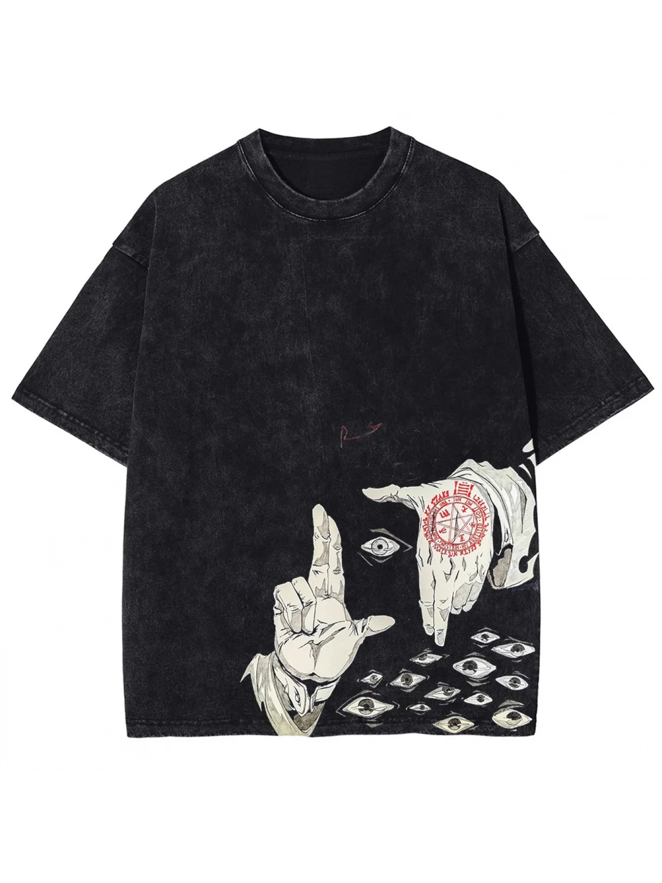 Men'S Vintage Graphic T-Shirt Featuring Alucard From Hellsing, Made of, Perfect for Casual Streetwear in Harajuku Style