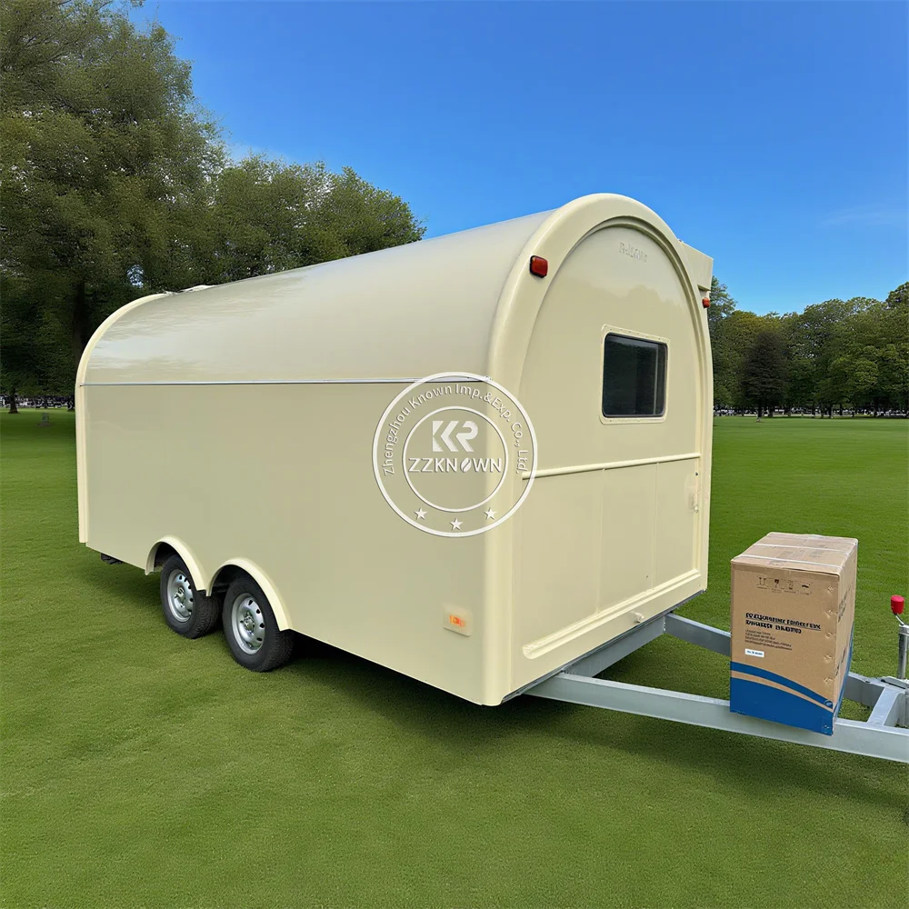 Fast Food Cart Mobile Kitchen Pizza Shawarma Salad Burger Cart Hot Dog Ice Cream Cart Street Fast Food Trailer For Sale - Image 4