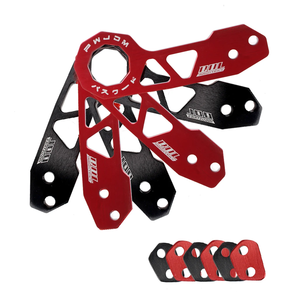 Barra de remolque rómbica para parachoques trasero de coche, herramientas de remolque universales de aleación de aluminio para JDM, gancho de remolque delantero, AK-8108