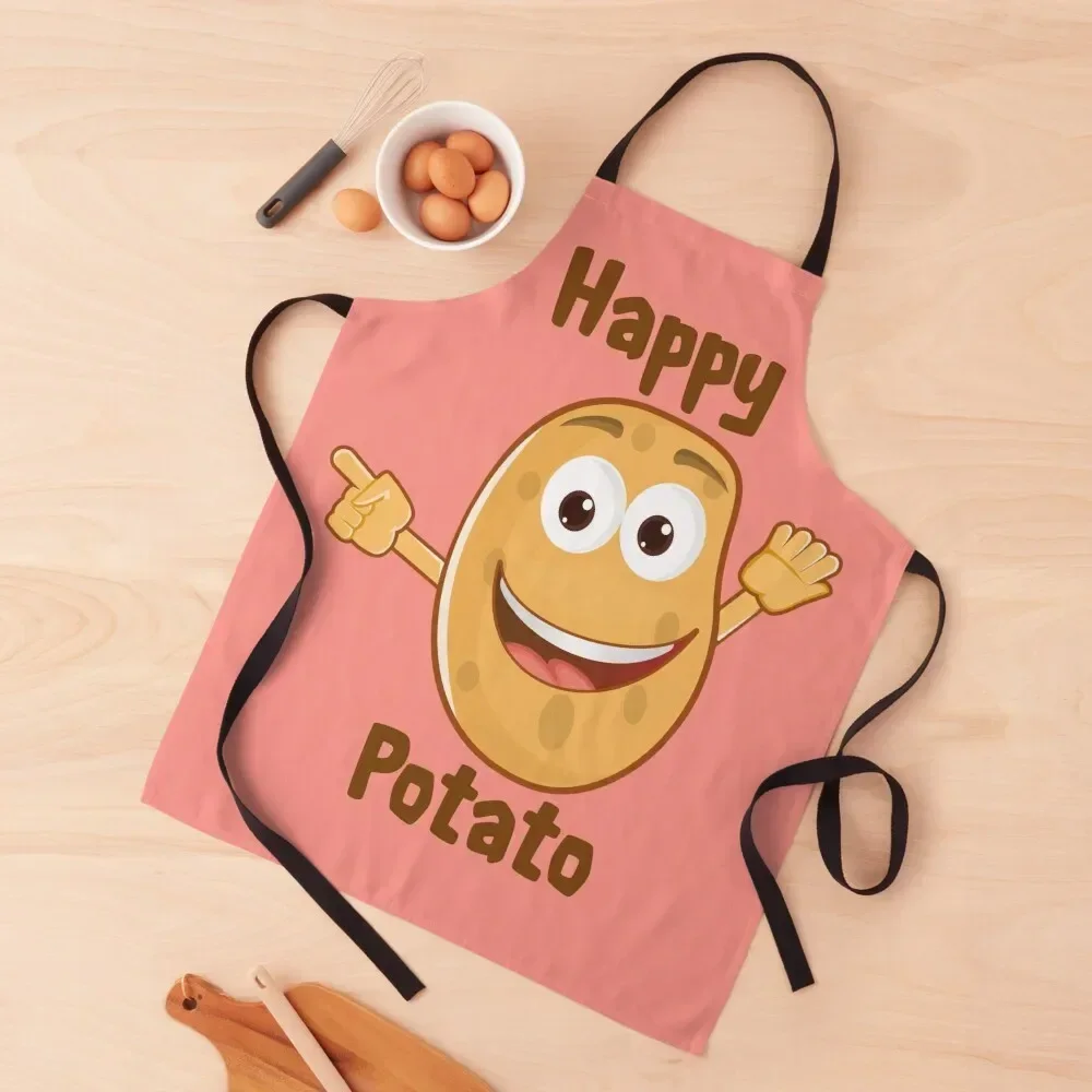 Happy Potato - happy, cheerful potato Apron Dress Kitchen And Home Items Apron