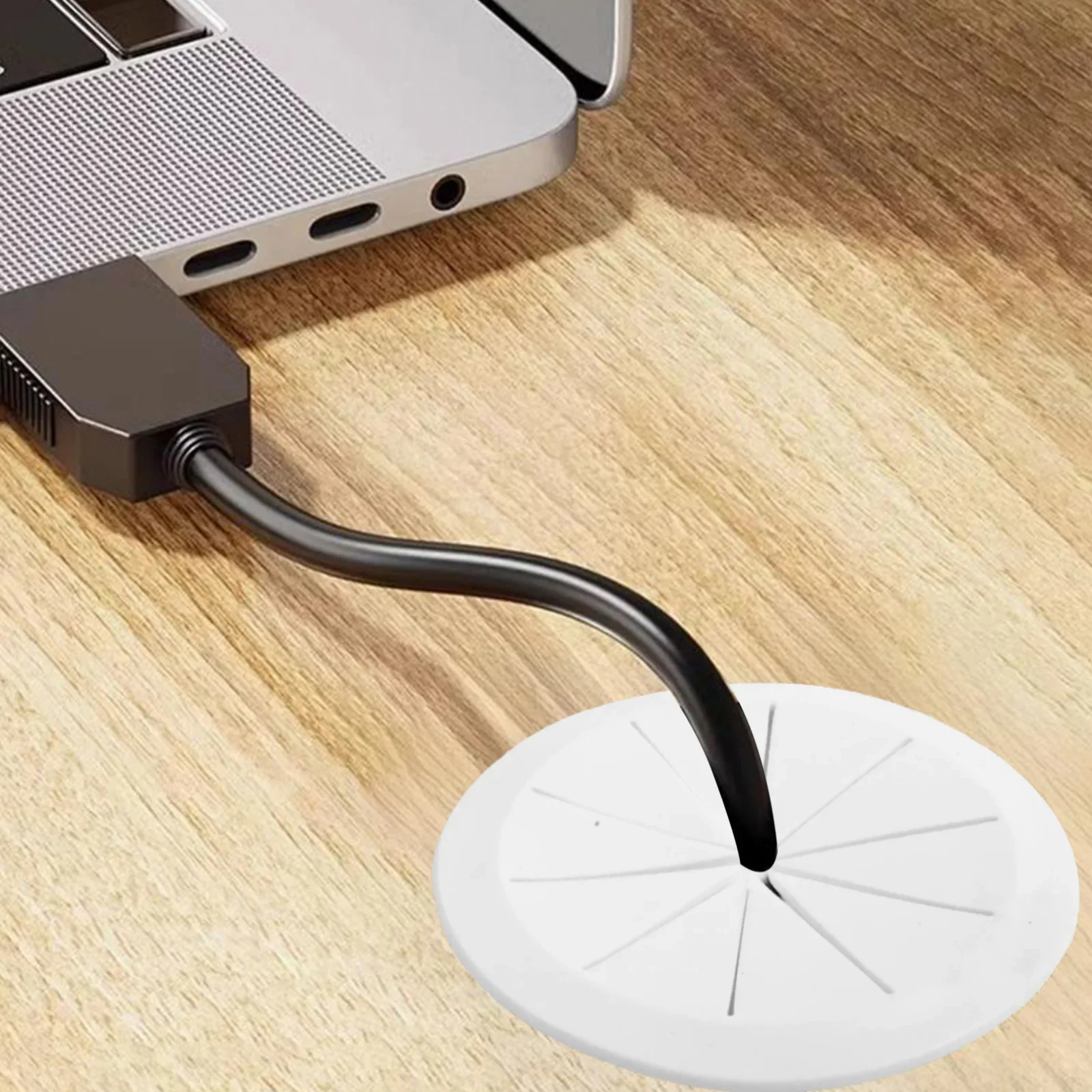 Para gestión de cables de escritorio de juegos Fácil instalación Cubierta de cables Instalación autoadhesiva Compatibilidad de cables versátil