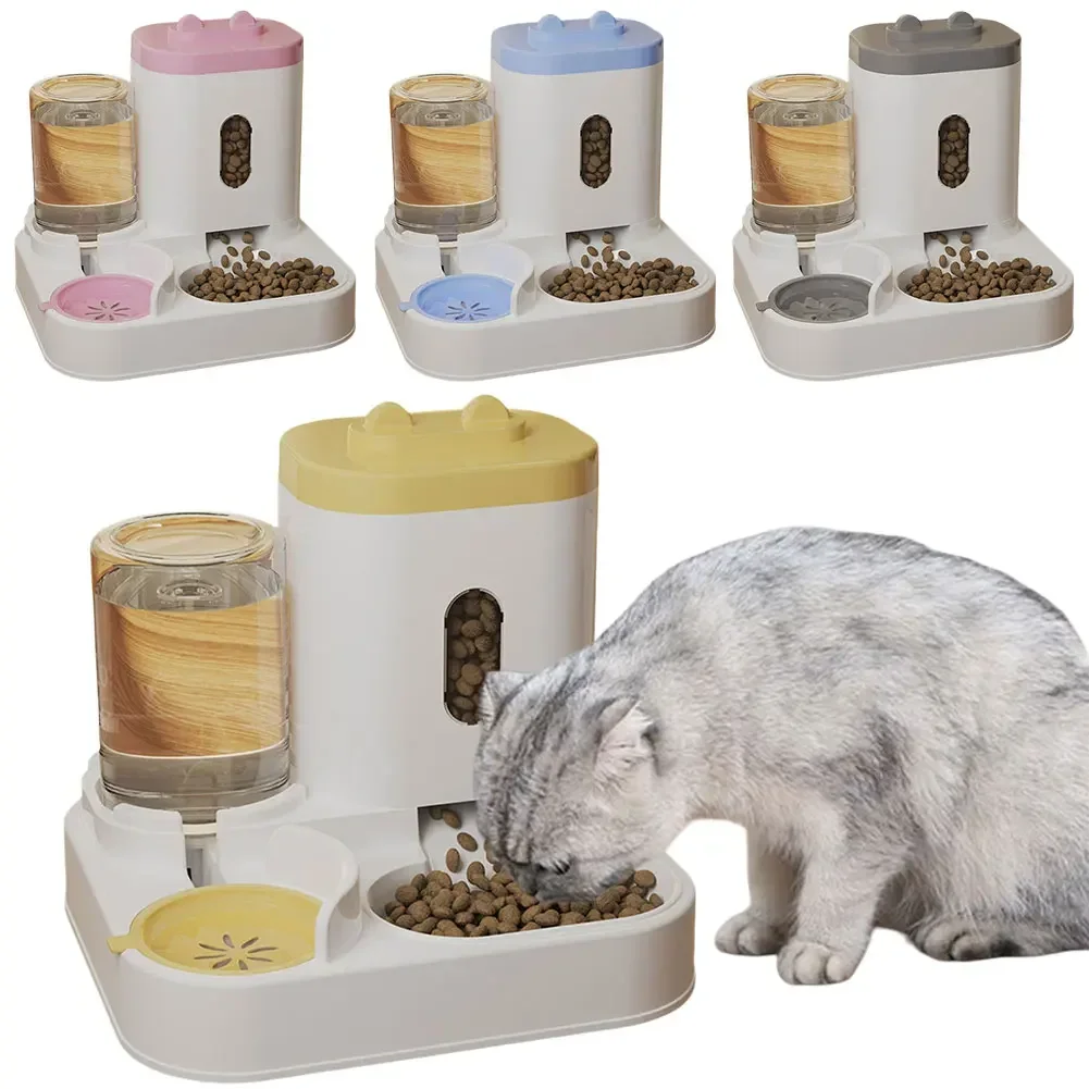 

Автоматический дозатор для кормления кошек «два в одном» и дозатор воды, кормушка для воды для домашних маленьких и средних собак, щенков, котят