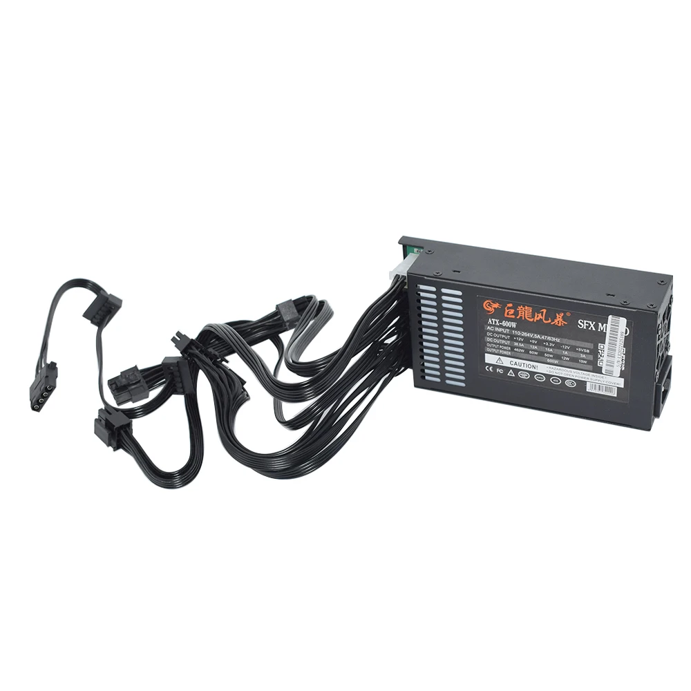 JULONGFENGBAO Full Modular 110-264V ATX 400W 600W For ENP-7660B K39 A4 S3 G5 ITX Case Game Desktop 1U Mini Flex PC Power Supply