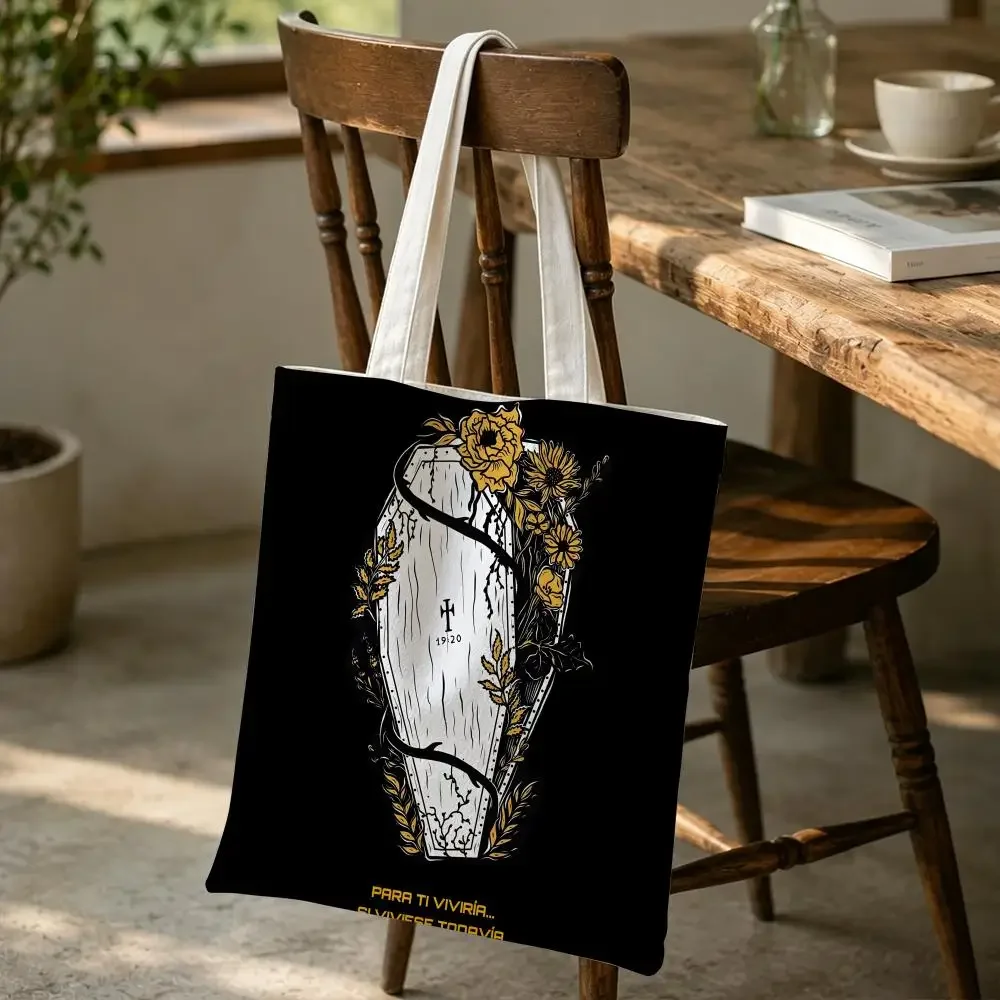 Bolsas de Almacenamiento Music Jose Madero Vizcaino, Bolsa de Hombro de Gran Capacidad para Entusiastas de la Lectura, Perfecta para Viajes Diarios y la Escuela