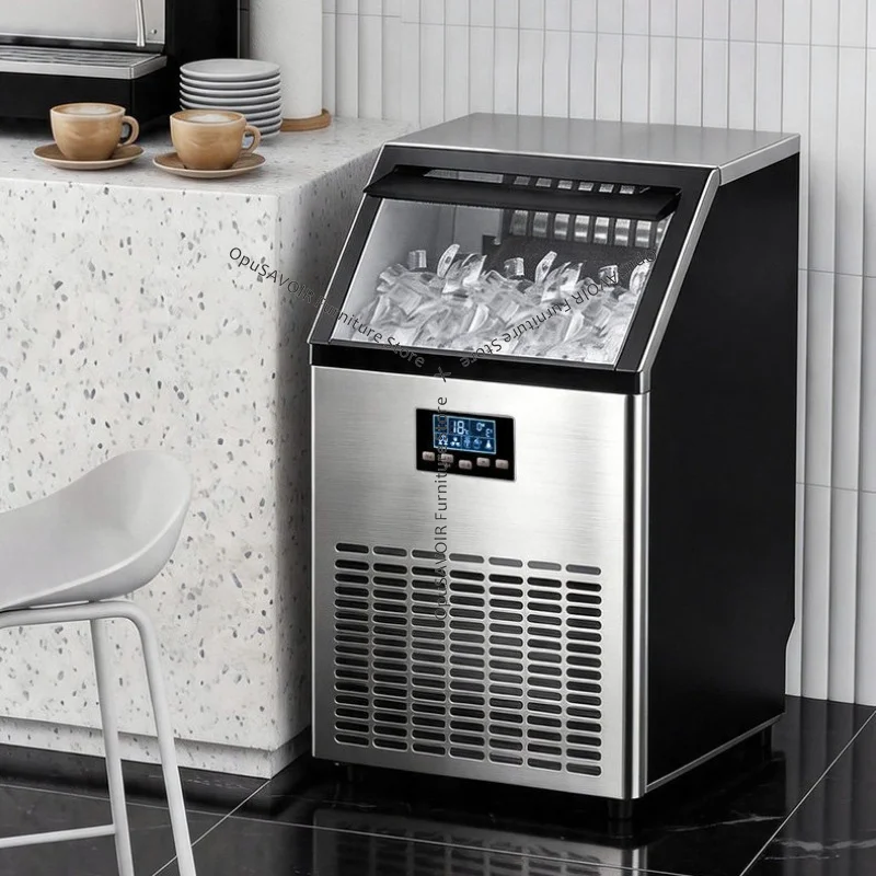

150 Lbs/24H Commercial Ice Maker Machine Top Load Bottled Water System Automatic Stainless Steel Moon Shape Ice Machine JT40