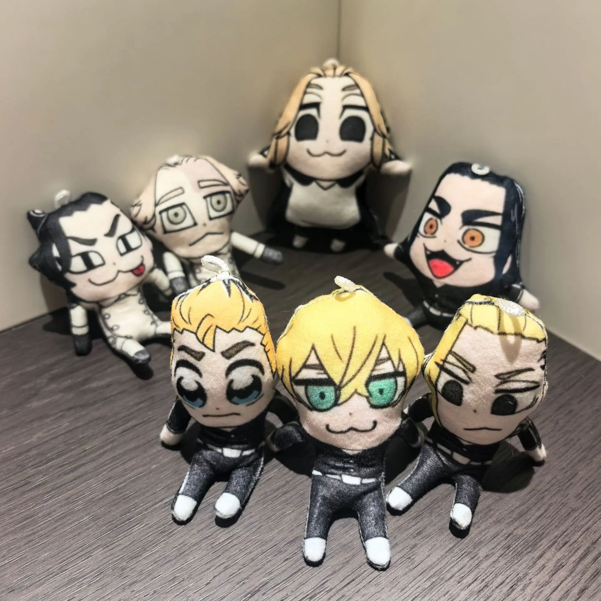 Tokyo Revengers Plush Keychain, Mikey Sano Manjiro Ryuguji Ken Rat Doll With Wire Skeleton, Poseable Anime Bag Charm Gift