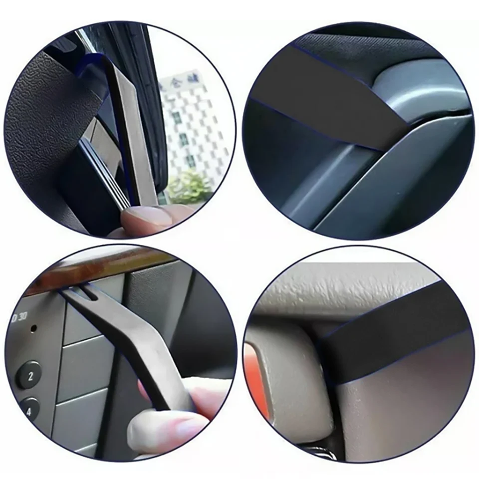 5 قطعة راديو السيارة البلاستيكية ستيريو أداة إزالة الصواميل مشغل وسائط متعددة لوحة الكسوة داش تفكيك عدة السيارات الصوت المثبت حدق تجديد مجموعة #3