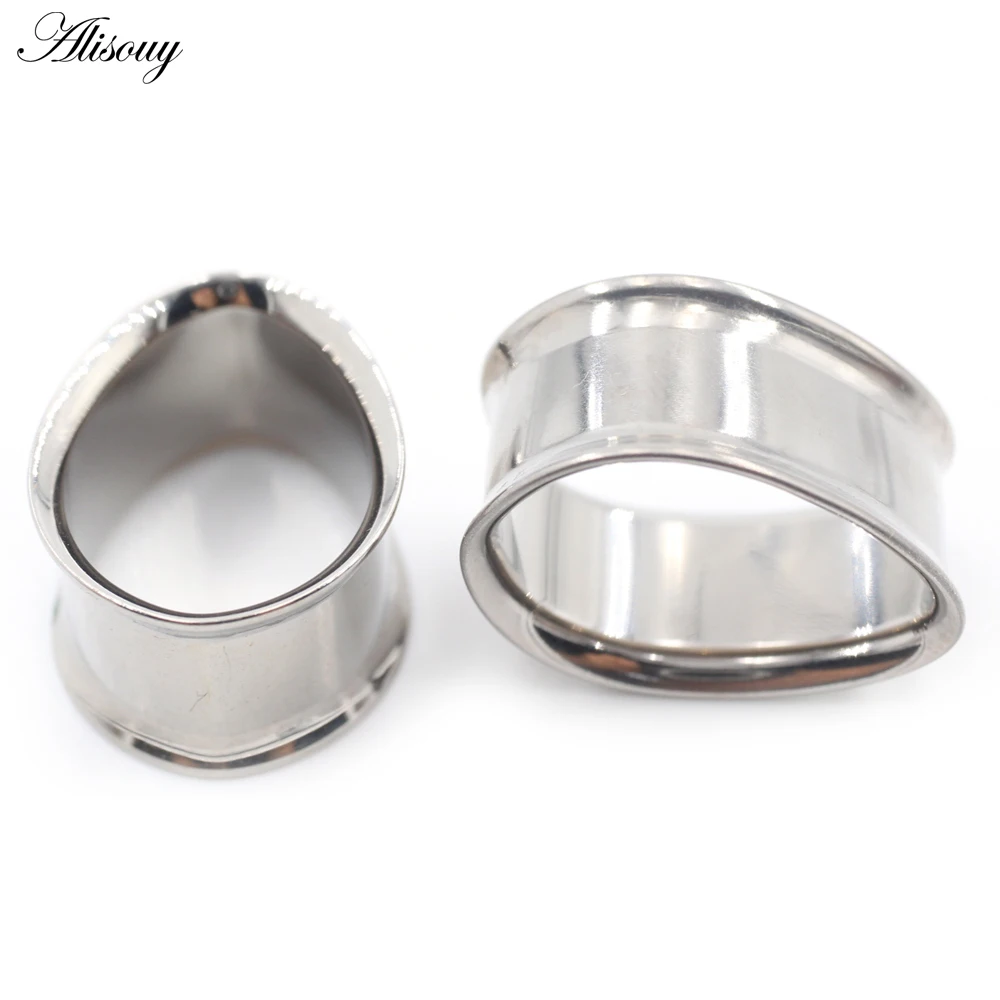 Alisouy 1PC G23 Titanium Gradient Color Water Drop Ear Tunnels Plugs Expanders Stretcher Gauges Earrings Piercing Body Jewelry