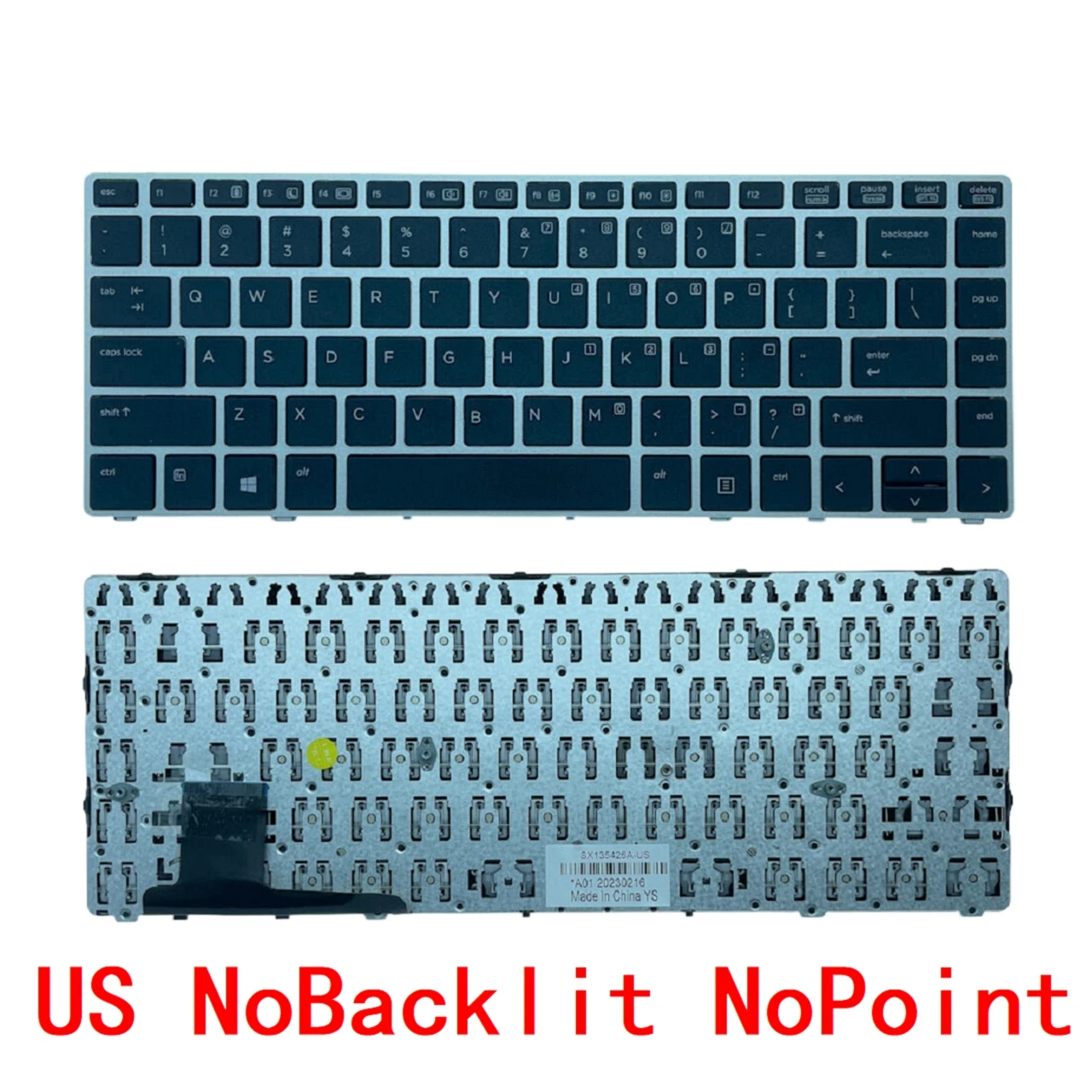 New US Russian Spanish Laptop Backlit Keyboard For HP EliteBook Folio 9470 9470M 9480 9480M Notebook PC Replacement