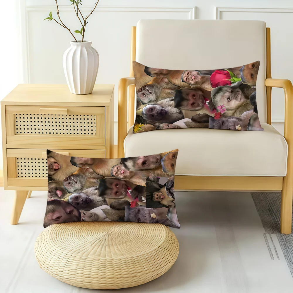 Funny Monkey cushion cover Rectangle Pillow Cover Hit Product Comfortable Warm Bedding Party Gift