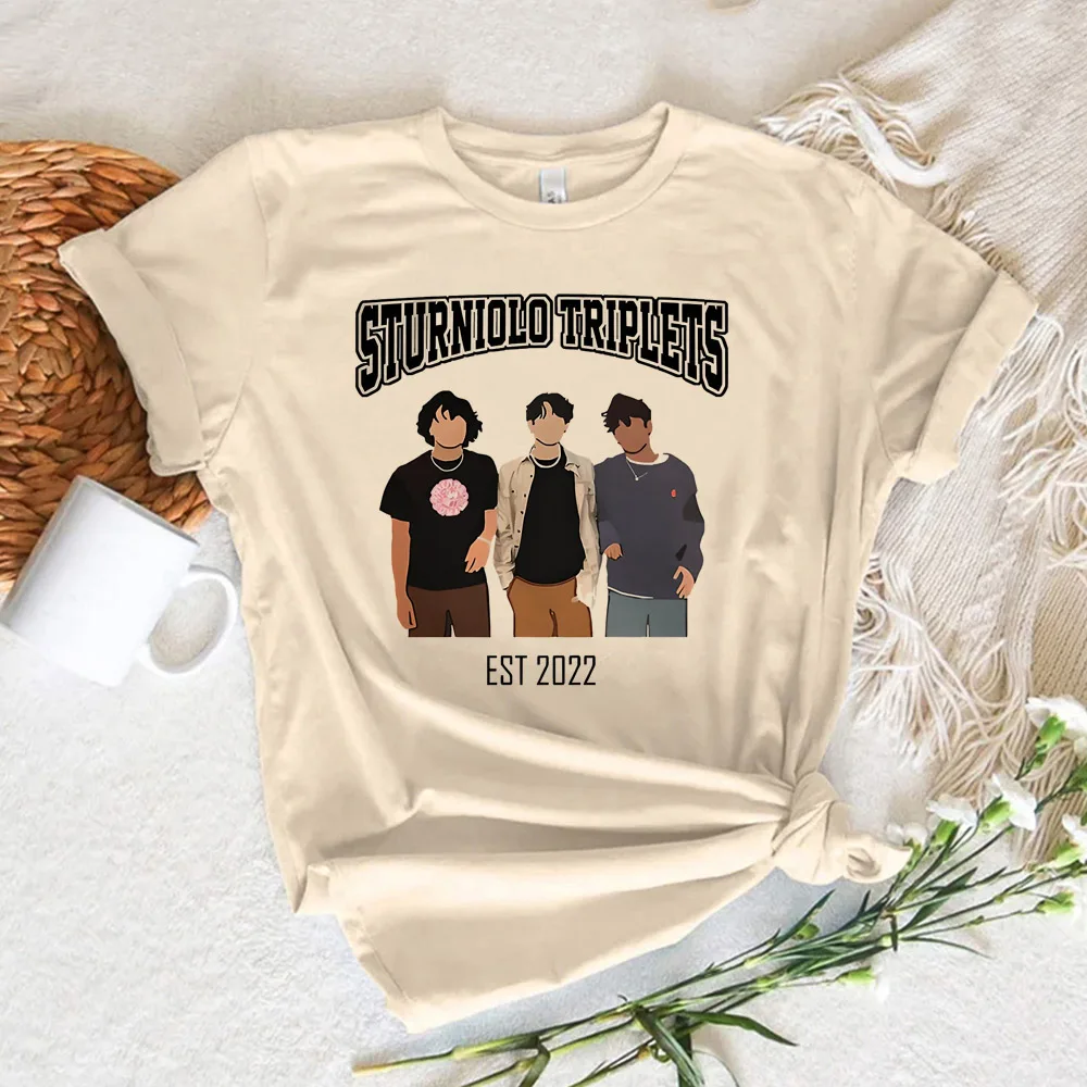 Sturniolo Triplets t-shirts women summer top girl manga streetwear designer clothes