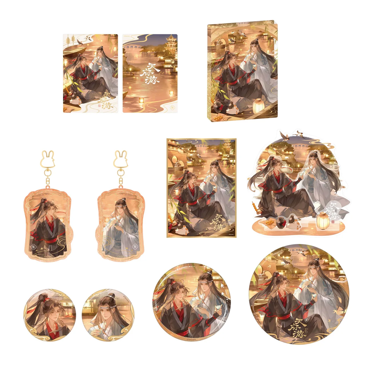 

Sunsyea MDZS Mo Dao Zu Shi Официальный товар серии TFY Значок Акриловая подставка Акриловая доска Карты Wei Wuxian Lan Wangji