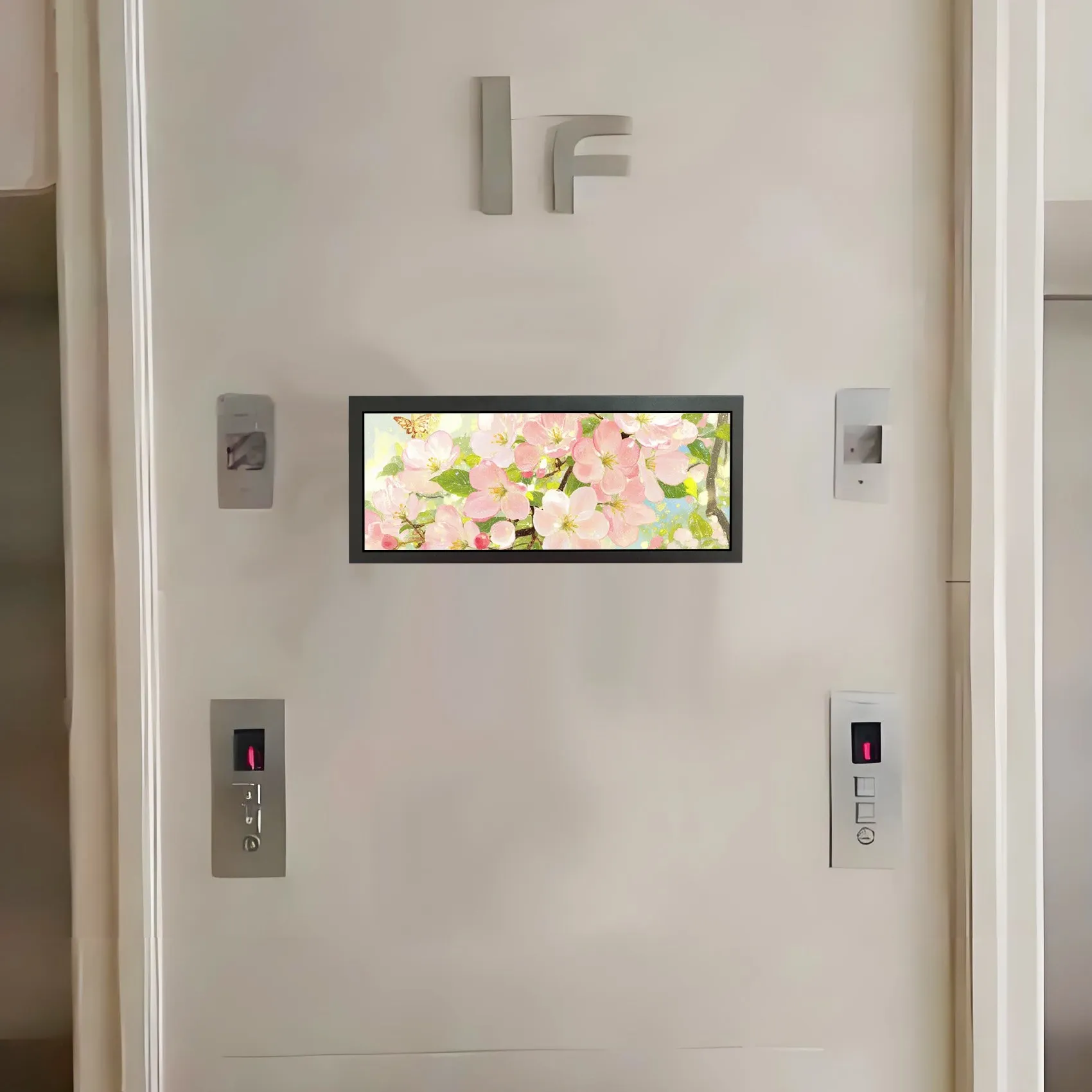 12,3 inch 1920x720 850nits IPS reclame LCD-monitor Ondersteuning USB Auto Play, 270 °   Rotatie