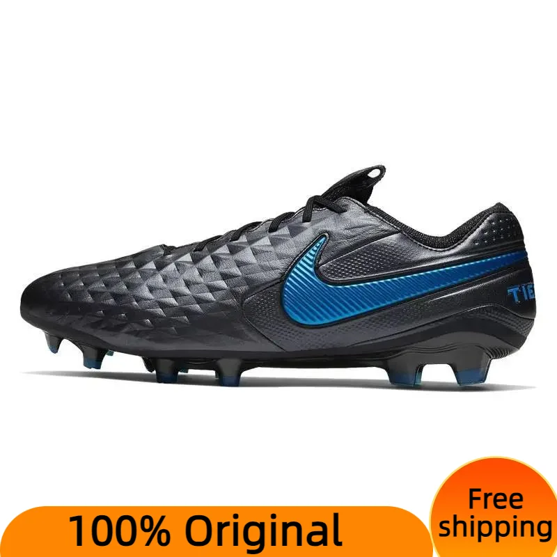  Nike Tiempo Legend 8 Elite FG Under The Radar Pack Black Blue Hero Sneakers shoes AT5293-004