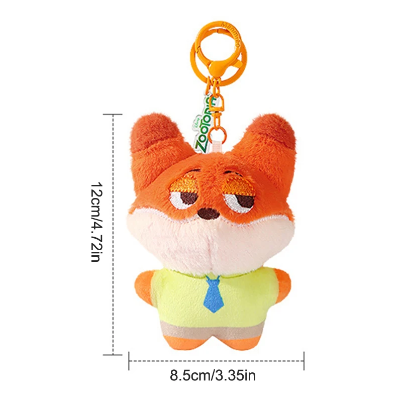 الكلاسيكية أنيمي Zootopia أفخم المفاتيح الكرتون جودي الثعلب نيك محشوة دمية كيرينغ ظهره قلادة حقيبة معلقة الديكور