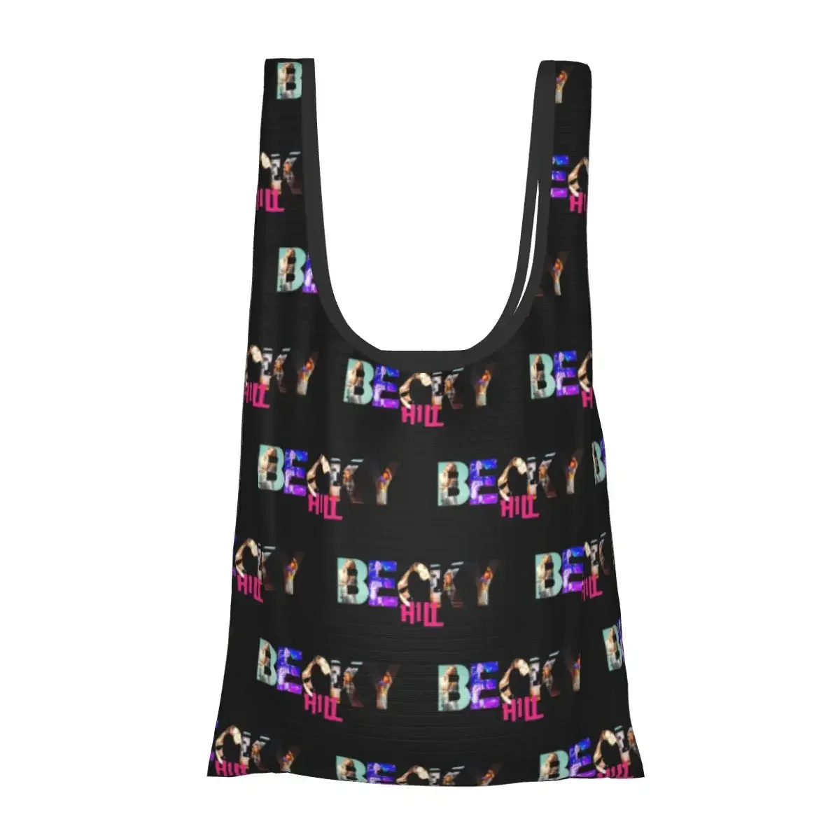 Becky Hill Classic Sticker Portable Tote Shopping Bags Large Capacity Shopper Bag Groceries Handbag Shoulder Bag