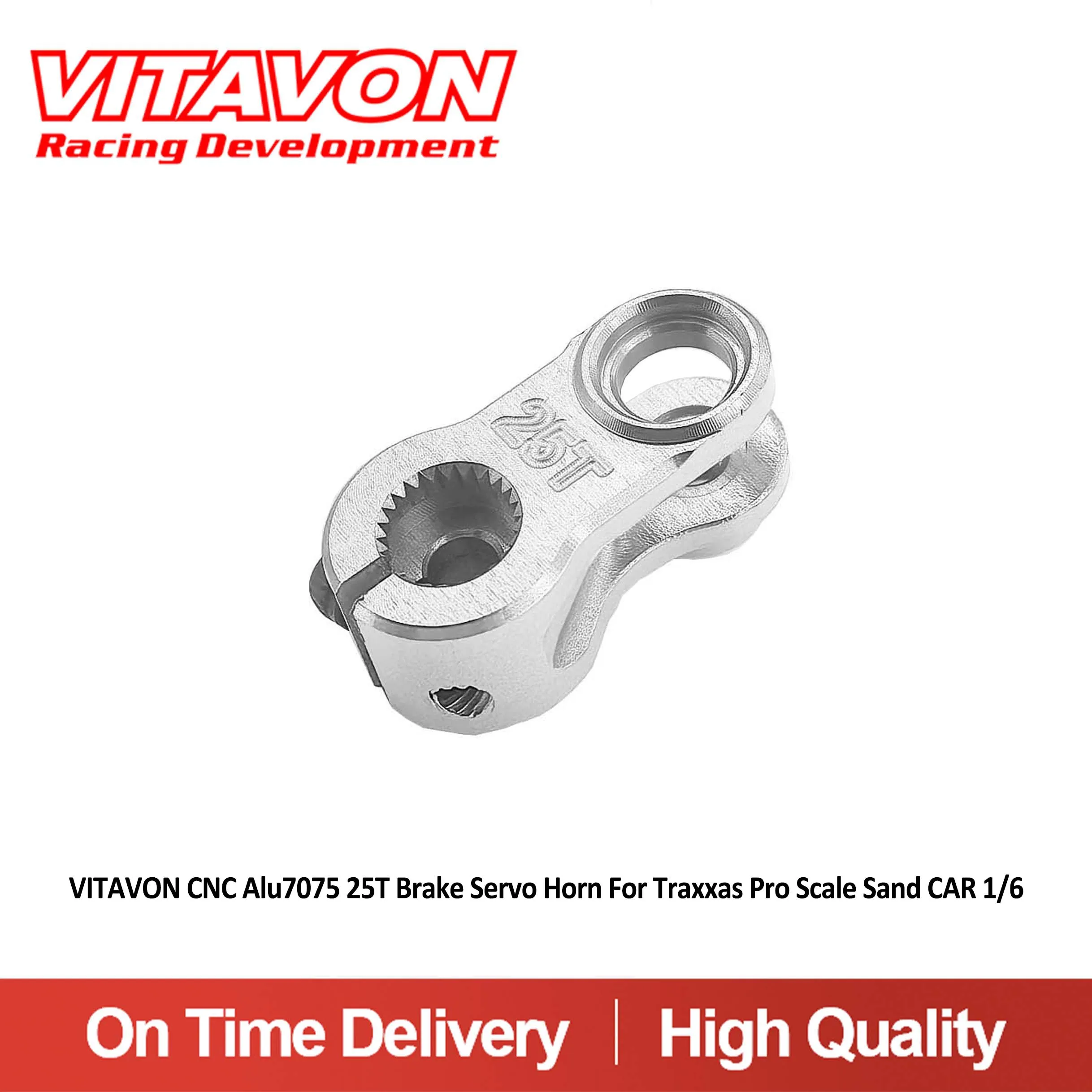 

VITAVON CNC Alu7075 25T Brake Servo Horn For Traxxas Pro Scale Sand CAR 1/6