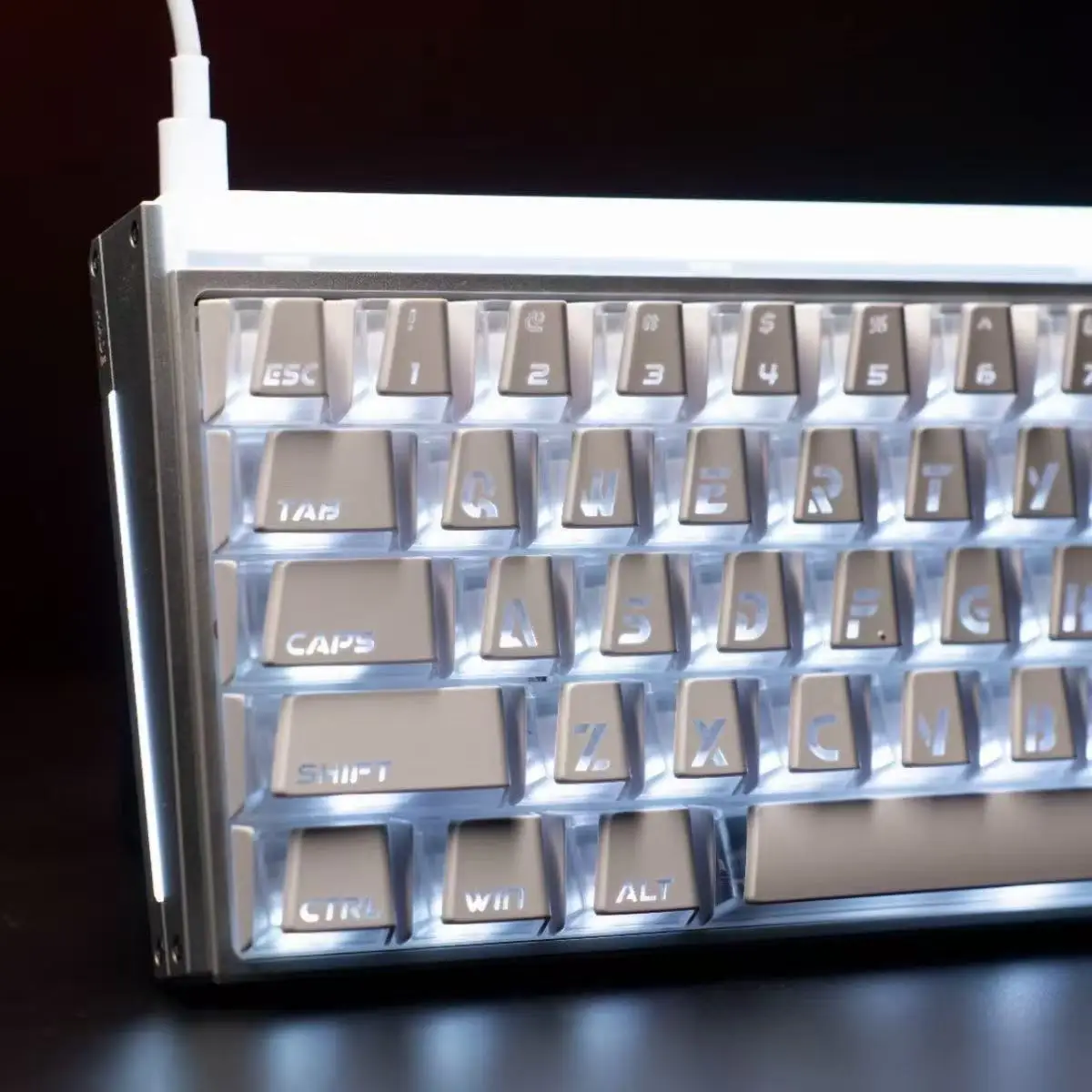 Prism Keycaps Cherry Light Transmission Engraved Keycaps Boys Girls Gifts Magnetic Axis Mechanical Keyboard Keycaps