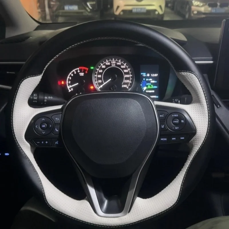 

Hand-Sewn Custom Car Steering Wheel Camry Crown Corolla 2018-2022 RAV4 Accessories Steering Wheel Cover For Toyota Avalon