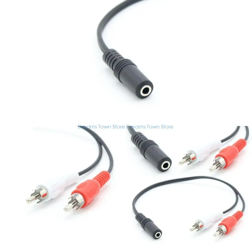 

HX6A Gold-plated 3.5mm Stereo Female to 2 RCA Cable Amplifier Line