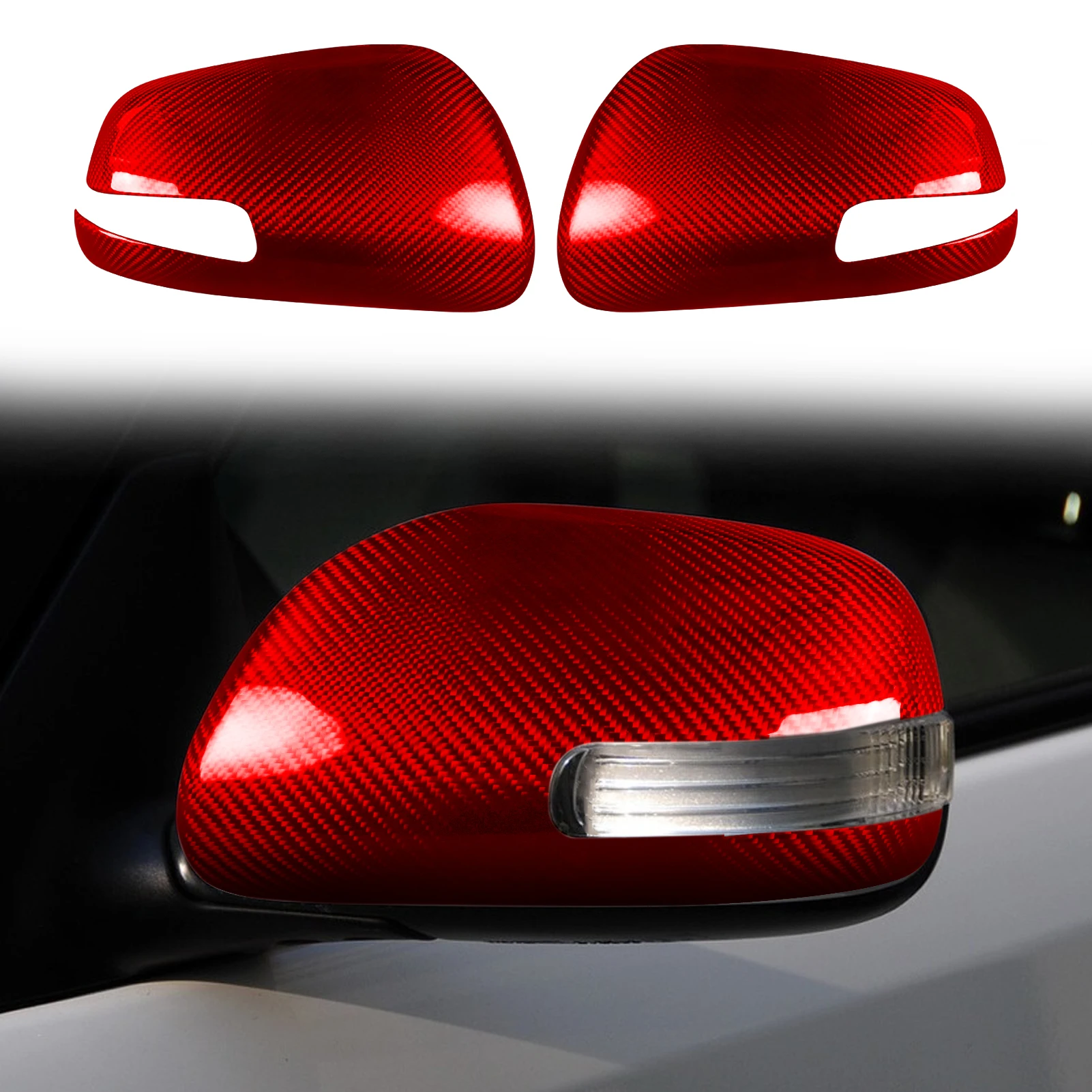For Toyota Scion TC 2011 2012 2013 2014 2015 2016 Carbon Fiber Rearview Mirror Car Exterior Modification Trim Accessories ﻿ - view 4