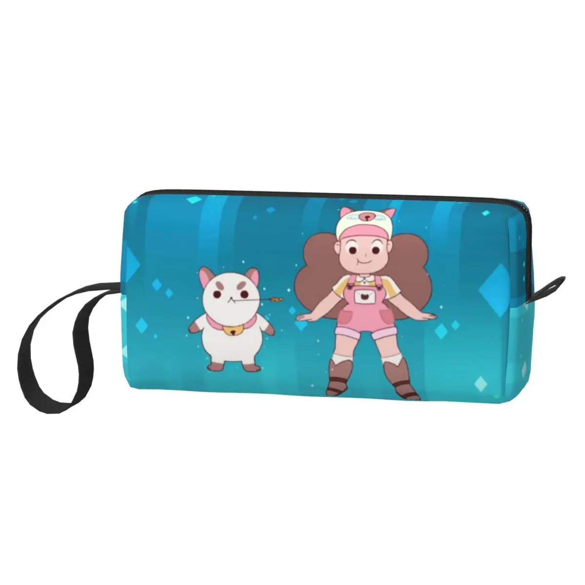 Bee And Puppycat Cat Makeup Bags Capacity Cosmetic Bag Trend Outdoor Makeup Organizer Case