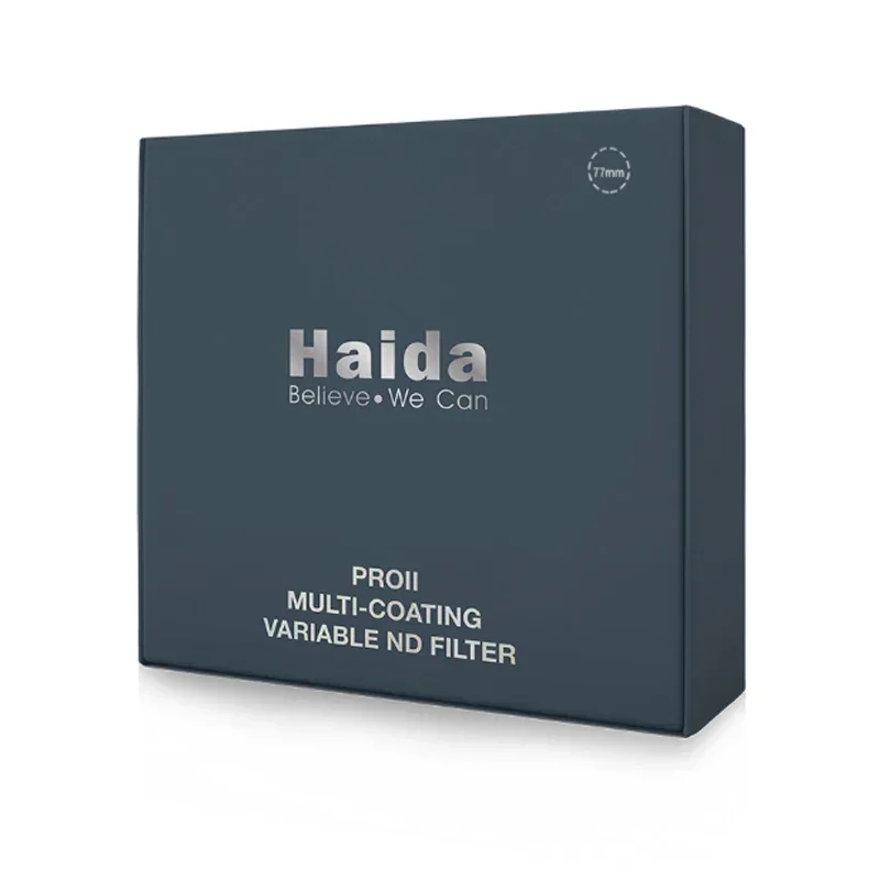 Haida PRO II MC Variable ND Filter 1.5-5 Stop Adjustable Neutral Density Circular Multicoated Glass 49 52 55 58 62 67 72 77 82mm