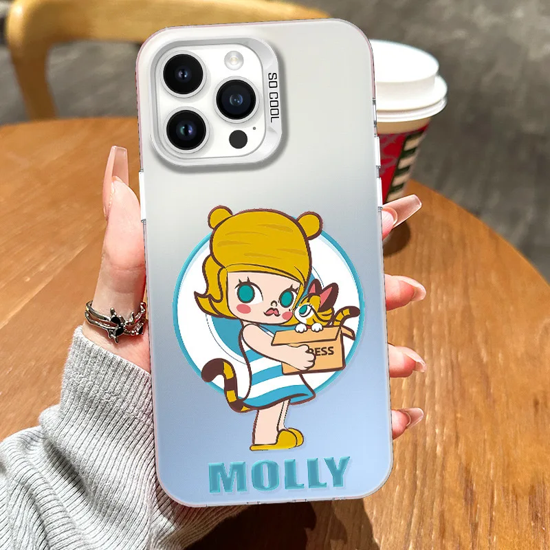 Cute P-Pop M-Mart M-Molly Phone Case for Huawei Honor 200 90 X6b X7a X9a X5 X8a X9b X7b X9 70 nova 11 10 4G 5G Matte Back Cover