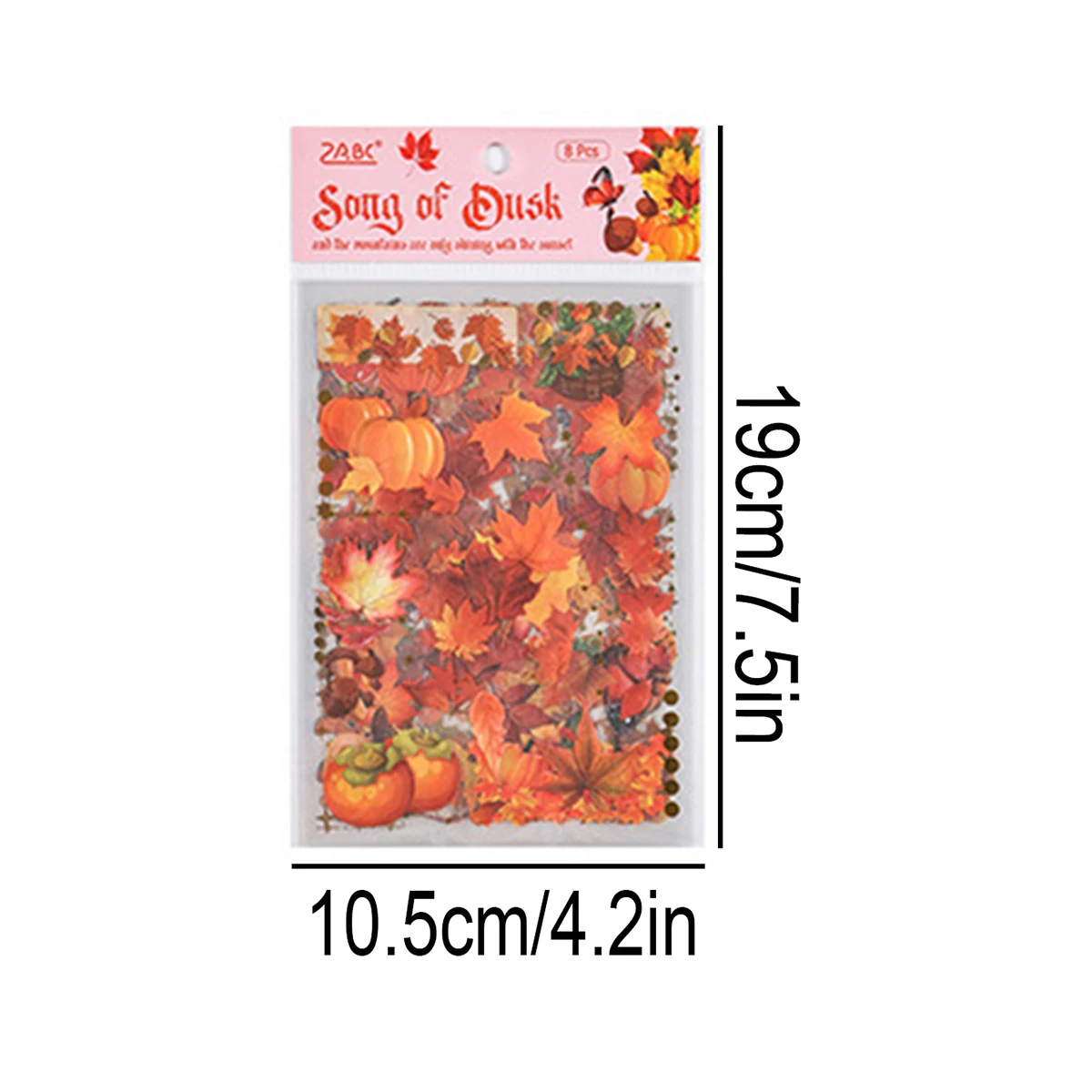 8 Sheets Per Pack Of Plant Scenery Pattern Stickers, Forest Elements, Diy Notebook And Album Decoration Stickers Gift for Friend