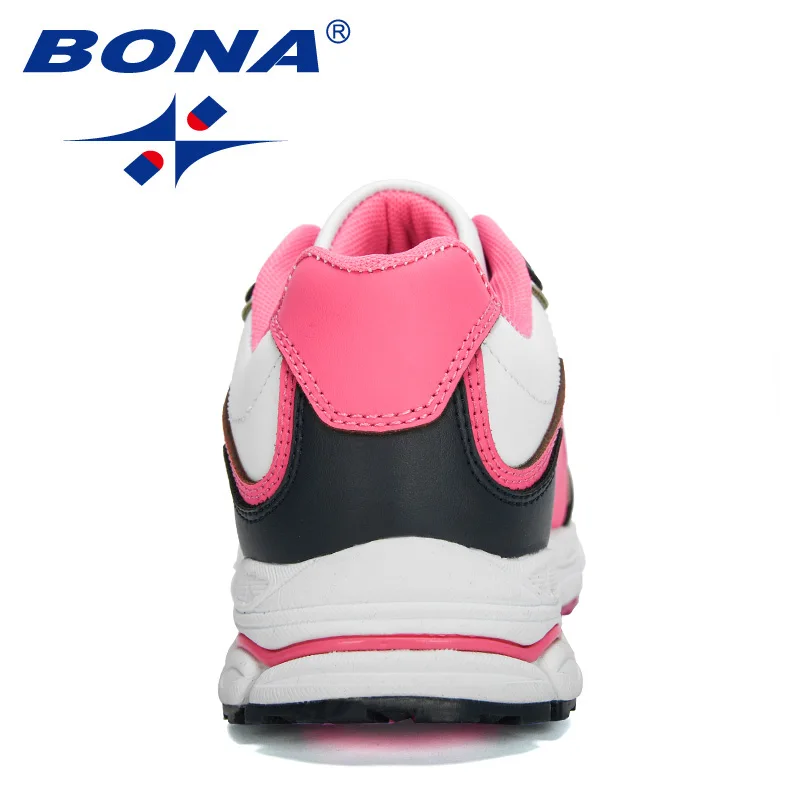 BONA New Designers Women Action Leather Running Shoes Ladies Shoes Mesh Athletic Shoes Sneakers Women Zapatos De Muje Comfy