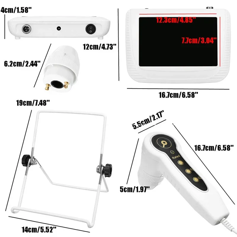 5inch Skin Analyzer Hair Scalp Testing Scanner Hair Follicle Detector Skin Detector Moisture Tester for Beauty Salon 50X 200X