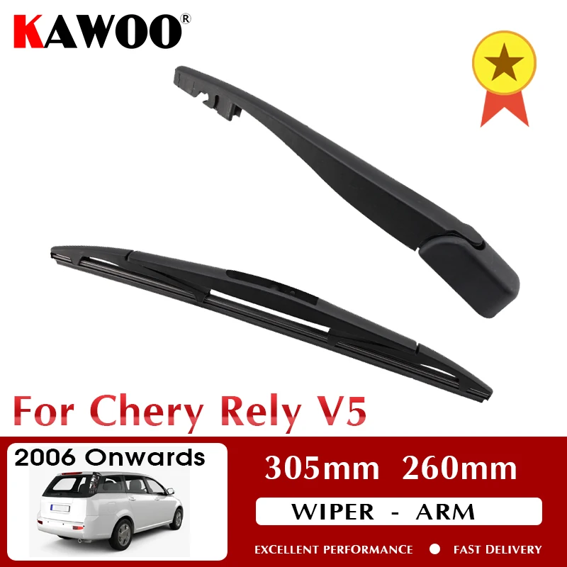 

KAWOO Car Rear Wiper Blade Blades Back Window Wipers Arm For Chery Rely V5 Hatchback 2006 Onwards 305mm Windscreen Wiper