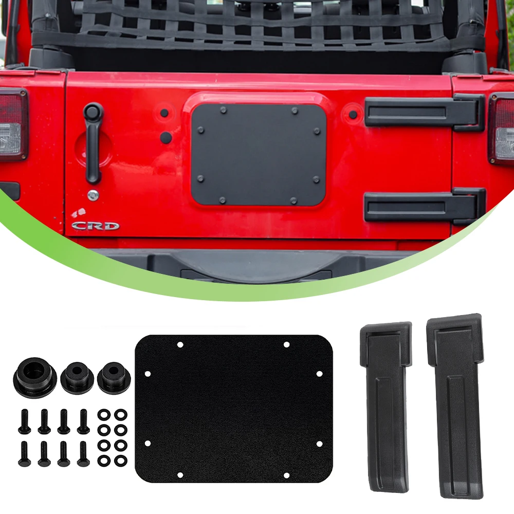 

Комплект: шарнир крепления запасного колеса / декоративная заглушка-вставка для двери багажника / крышка вентиляционного отверстия задней двери / набор резиновых заглушек-винтов для Jeep Wrangler JK 2007-2017