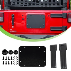 Spare Tire Holder Hinge / Carrier Filler Plate Trim / Tailgate Vent Cover / Rubber Plug Screw Kit for Jeep Wrangler JK 2007-2017