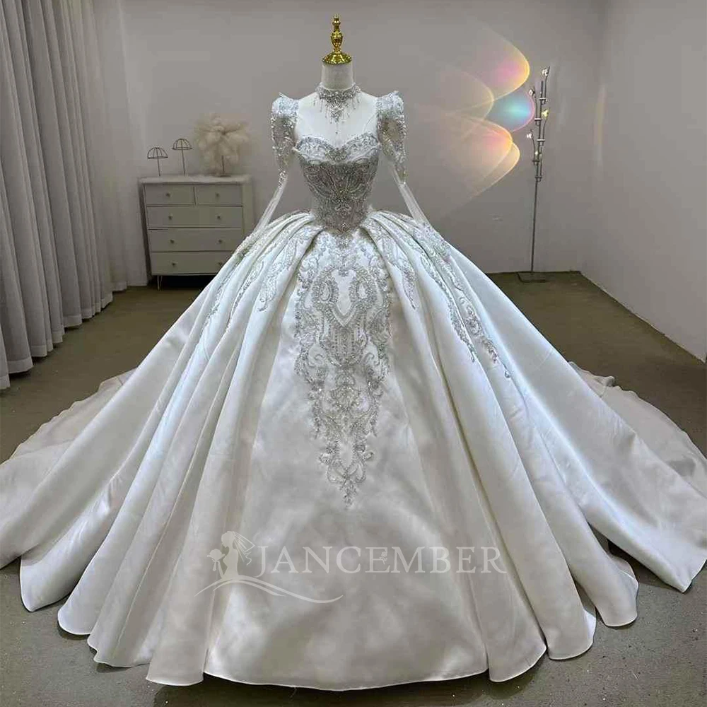 

Classic Convertible Wedding Dress 2 in 1 For Woman Bride Sleeveless Backless Pearl Beading Flash Sale Vestido De Novia Customize