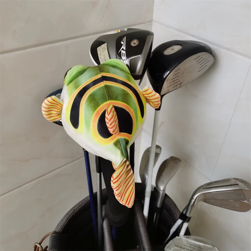 Plush Globefish Golf Wood HeadCover Golf Fairway Woods Headcover Cute For Man Women