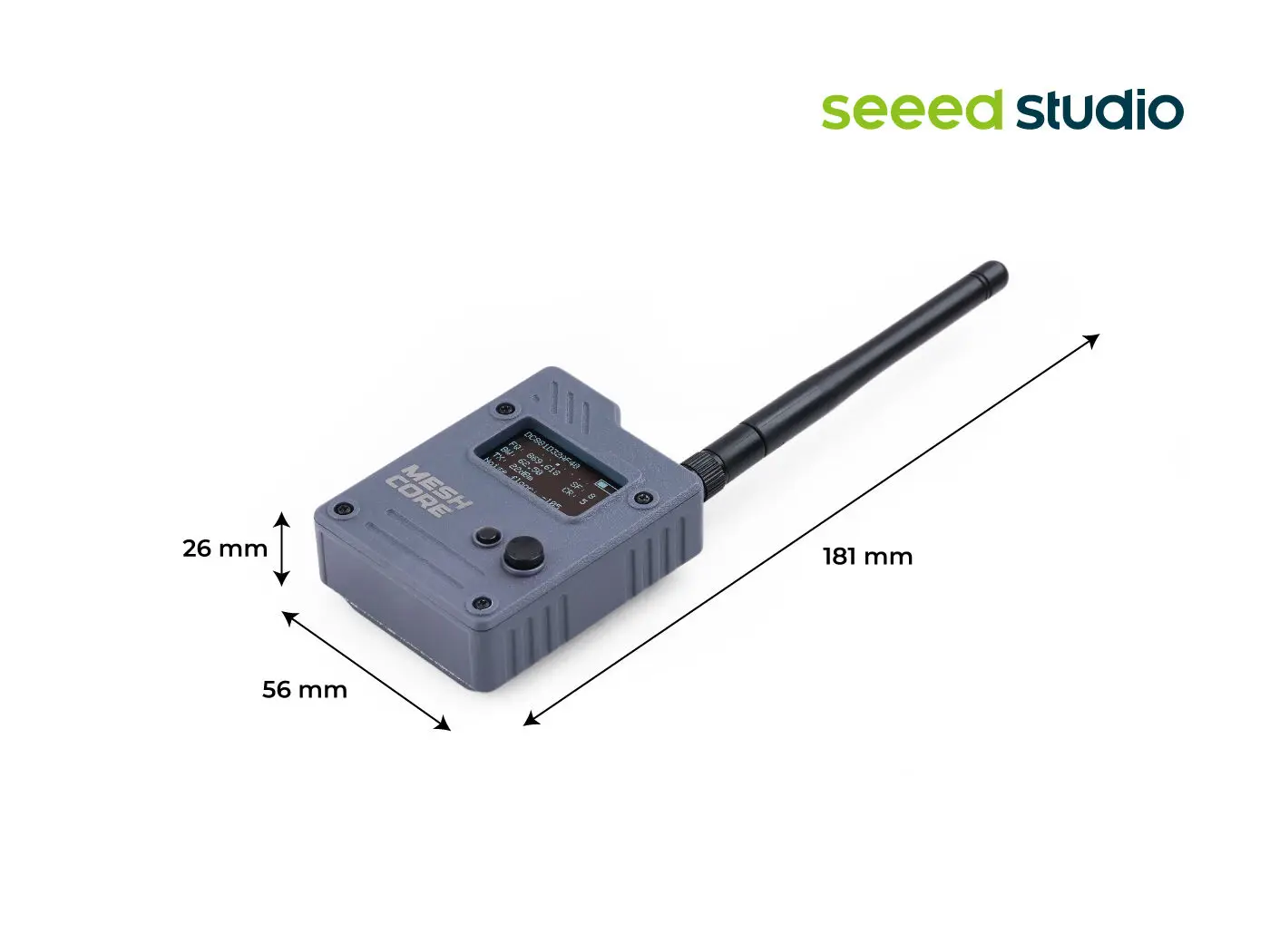 MeshCore Wio Tracker L1 Pro 868MHz 915MHz Lora IoT Off-Grid Secure Text Communication Device, OLED L76K GPS,rechargeable battery image 3