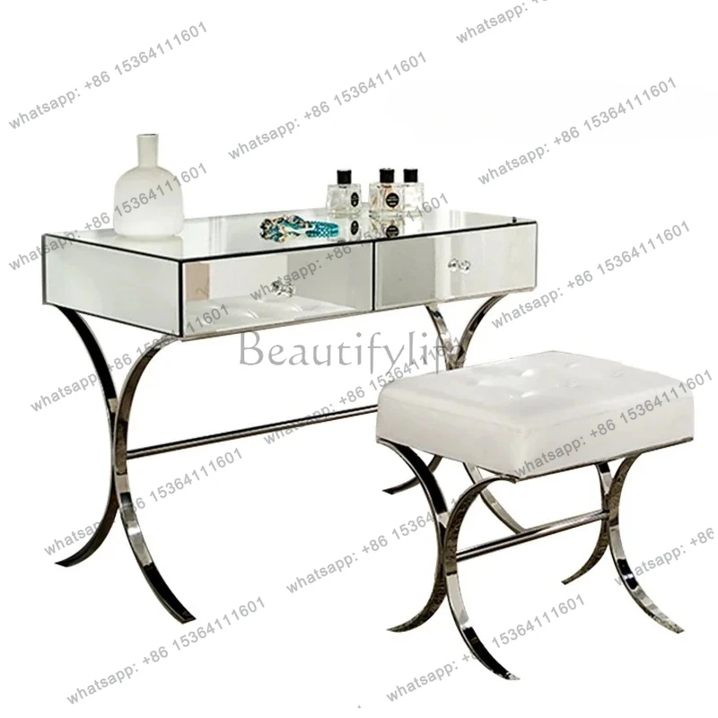 

LXDresser Modern simple bedroom dressing table Light luxury dressing table Nordic small apartment dressing tableSSS