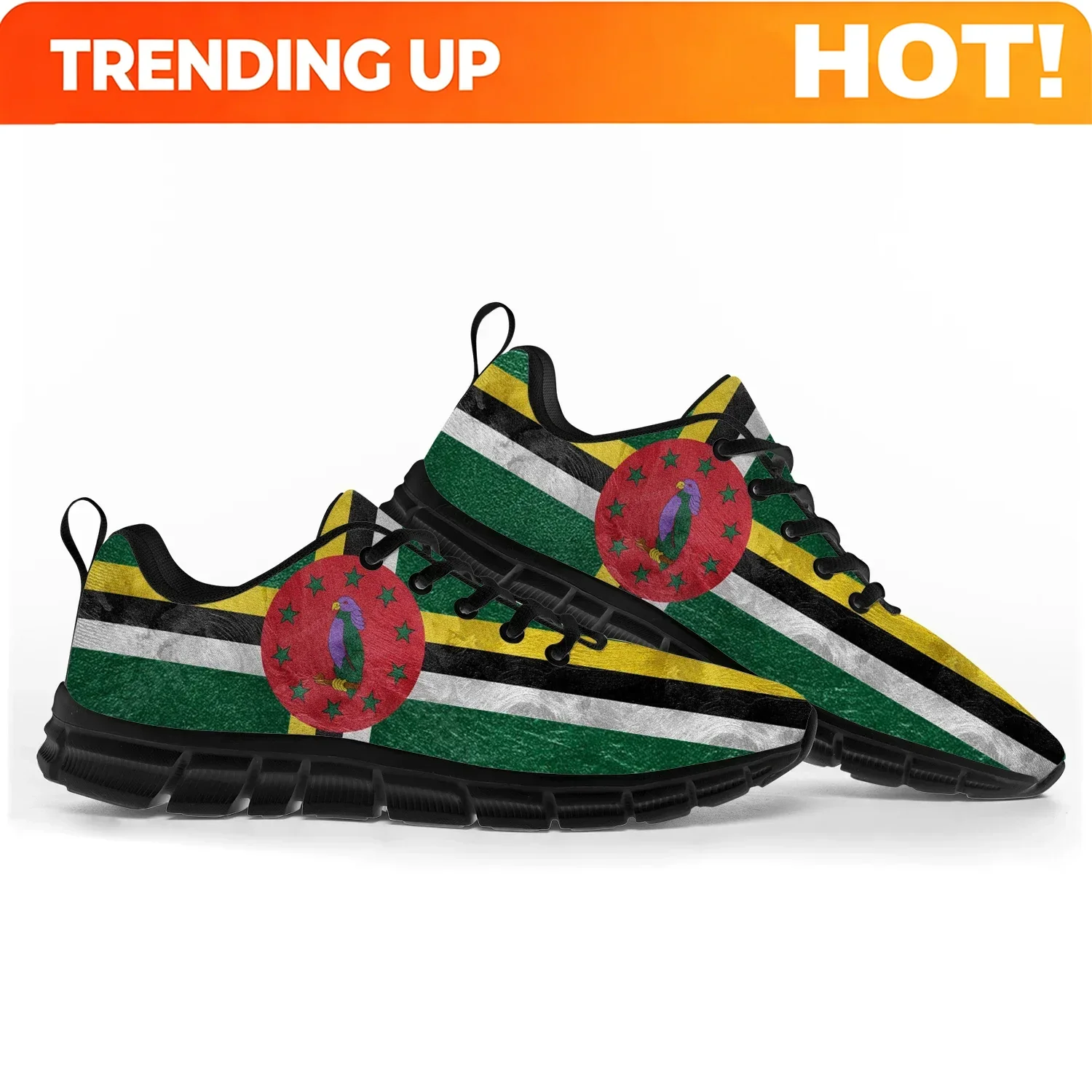 Commonwealth Of Dominica Flag Sports Shoes Mens Womens Teenager Sneakers Casual Custom High Quality Couple Shoes