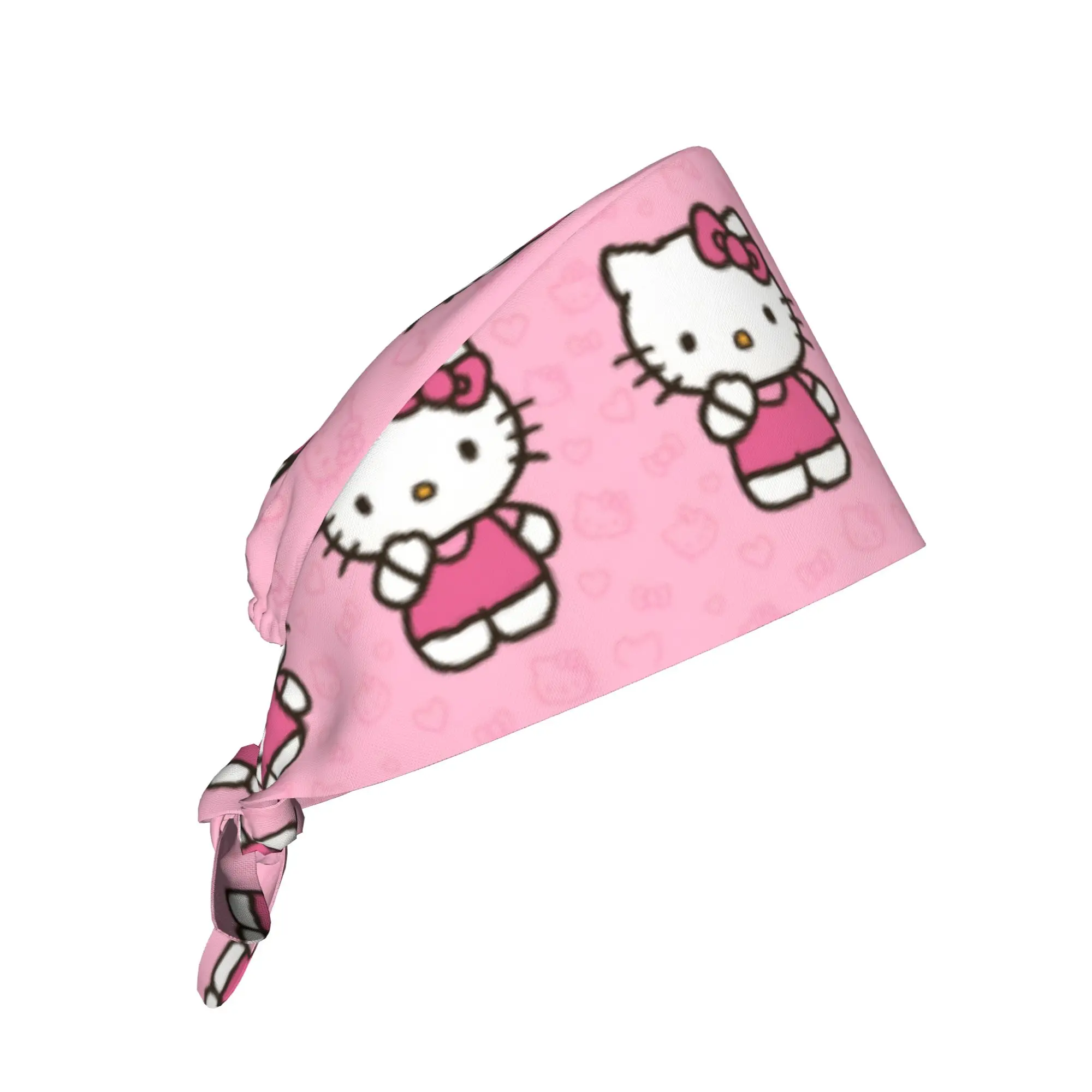 Custom Girls Kitten Working Cap Surgical Hats Women Men Kawaii Cartoon Anime Nursing Cap Lab Works Hat