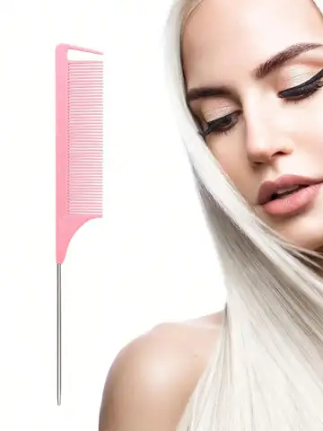 stainless steel pointed tail hair professional hair comb hair brush salon hair styling tool hair comb Special for real hair wigs