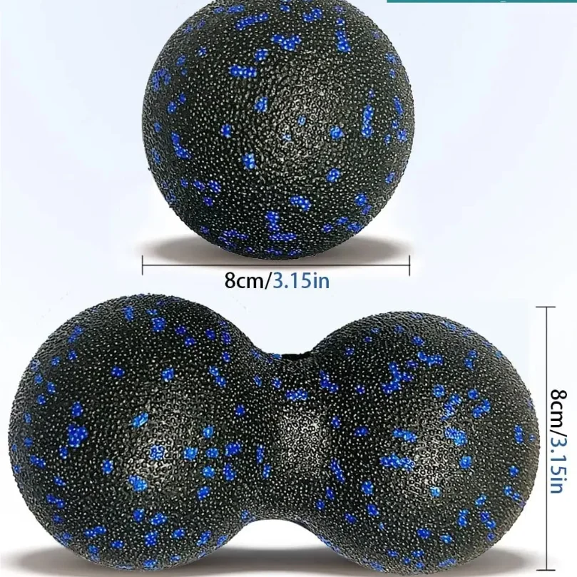 3 in 1 Foam Roller Set with Peanut Massage Ball,Yoga Roller, Massage Ball for Physical Therapy Deep Tissue Massage Muscle Relax