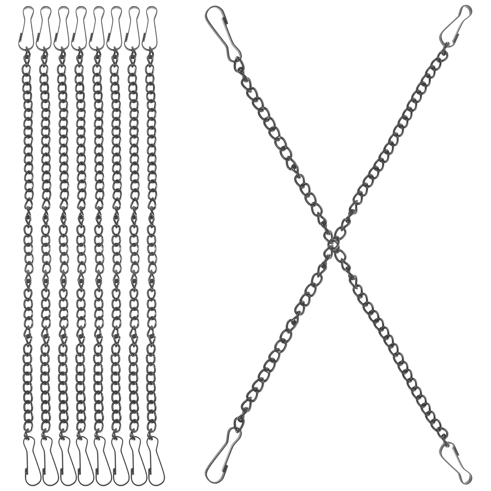 

10 Pcs Tag Chain Ornaments Hangers Blackboard Picture Hanging Metal Chains Iron